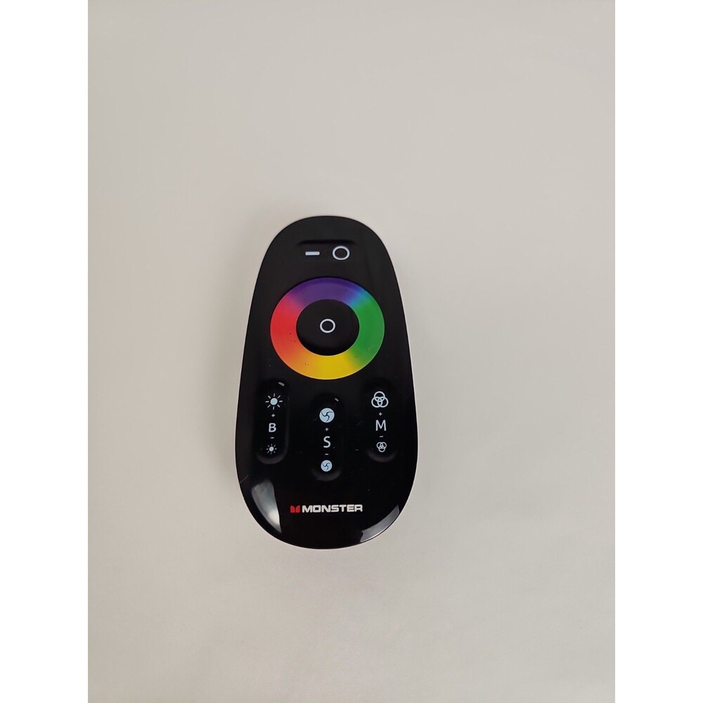 Monster LED Light Controller RGB RF Touch Wheel Remote Control Black